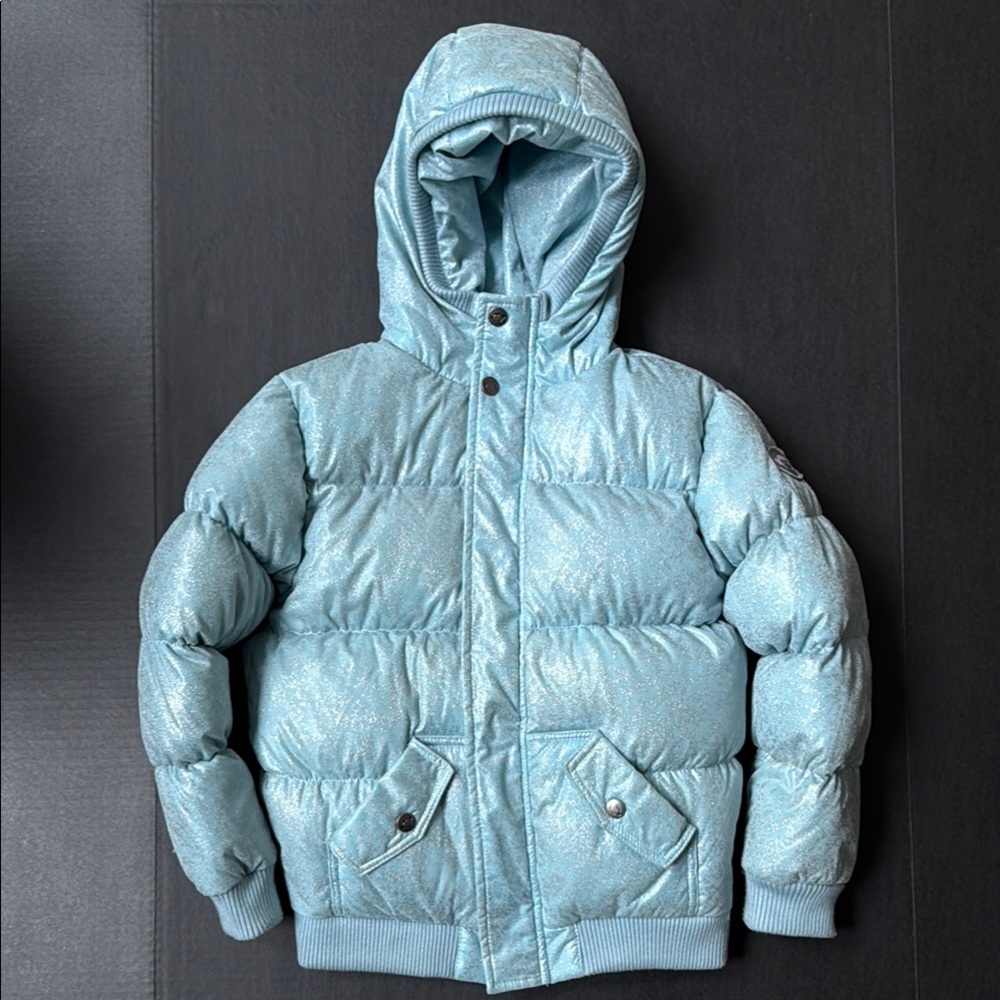 Appaman Blue Hooded Puffer Jacket
